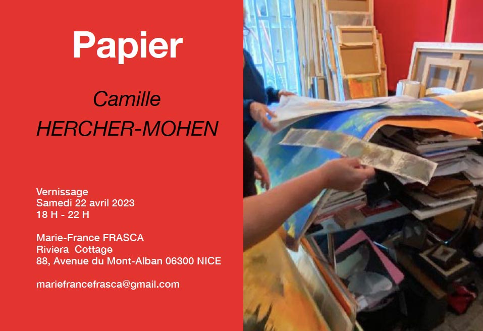 Camille HERCHER MOHEN : exposition PAPIER