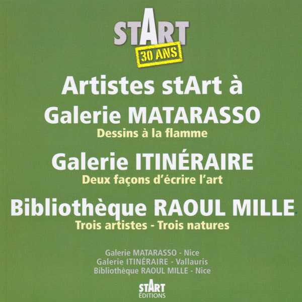 Catalogue : Dessins à la flamme - Deux façons d'écrire l'art - Trois artistes  Trois natures
